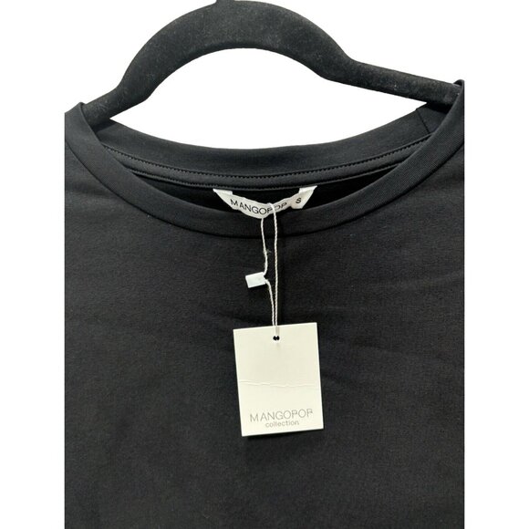 Women's Small Black Long Sleeve Bodysuit – Round Neck & Comfortable Fit New - Picture 2 of 7